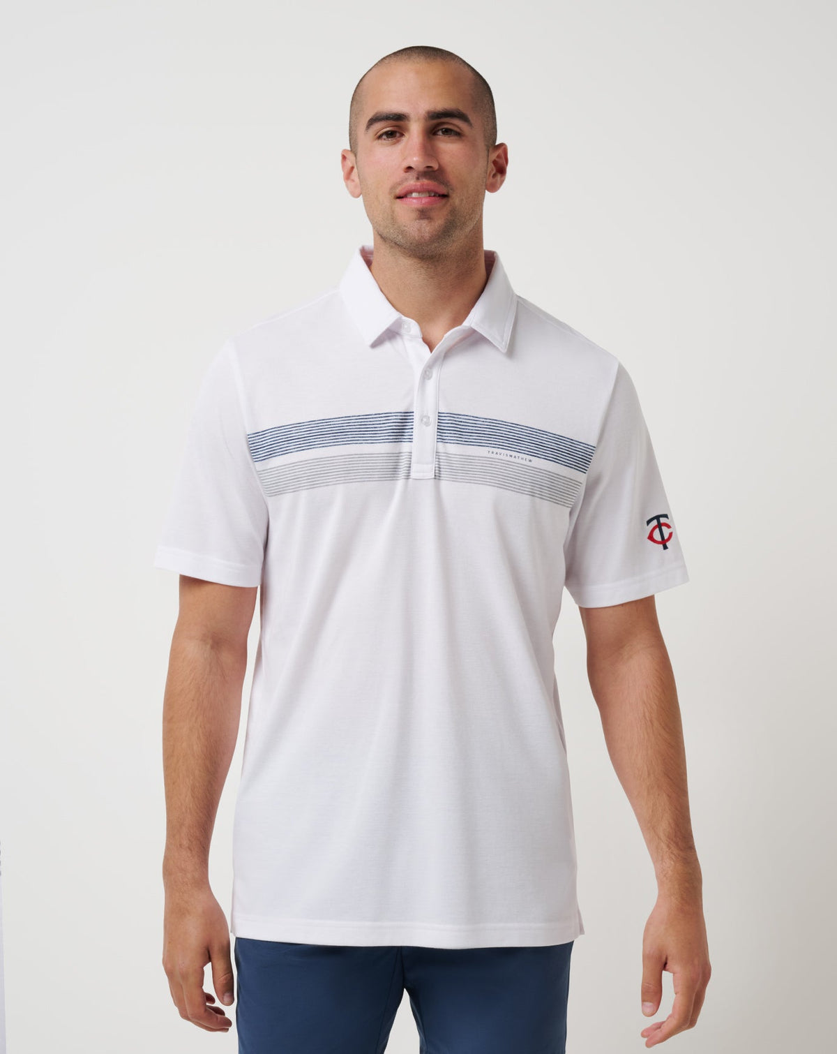 Minnesota Twins Top Recruit Polo White | Travis Mathew Smart Buy