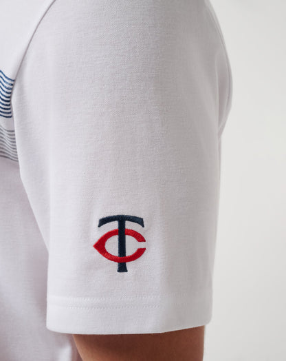 Minnesota Twins Top Recruit Polo White | Travis Mathew Smart Buy
