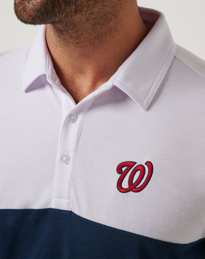 Washington Nationls Home Run Leader Polo White/Navy | Travis Mathew Top Pick