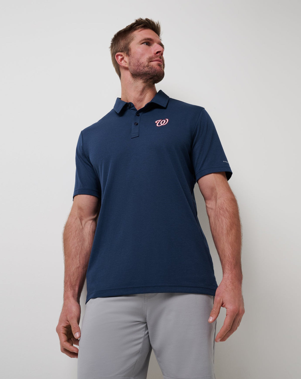 Washington Nationals Playoff Pitch Polo Navy | Travis Mathew Exclusive