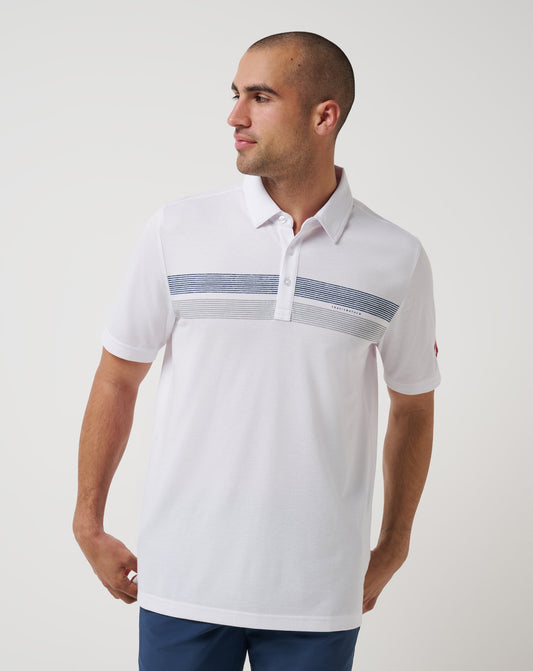 Washington Nationals Top Recruit Polo White | Travis Mathew Signature