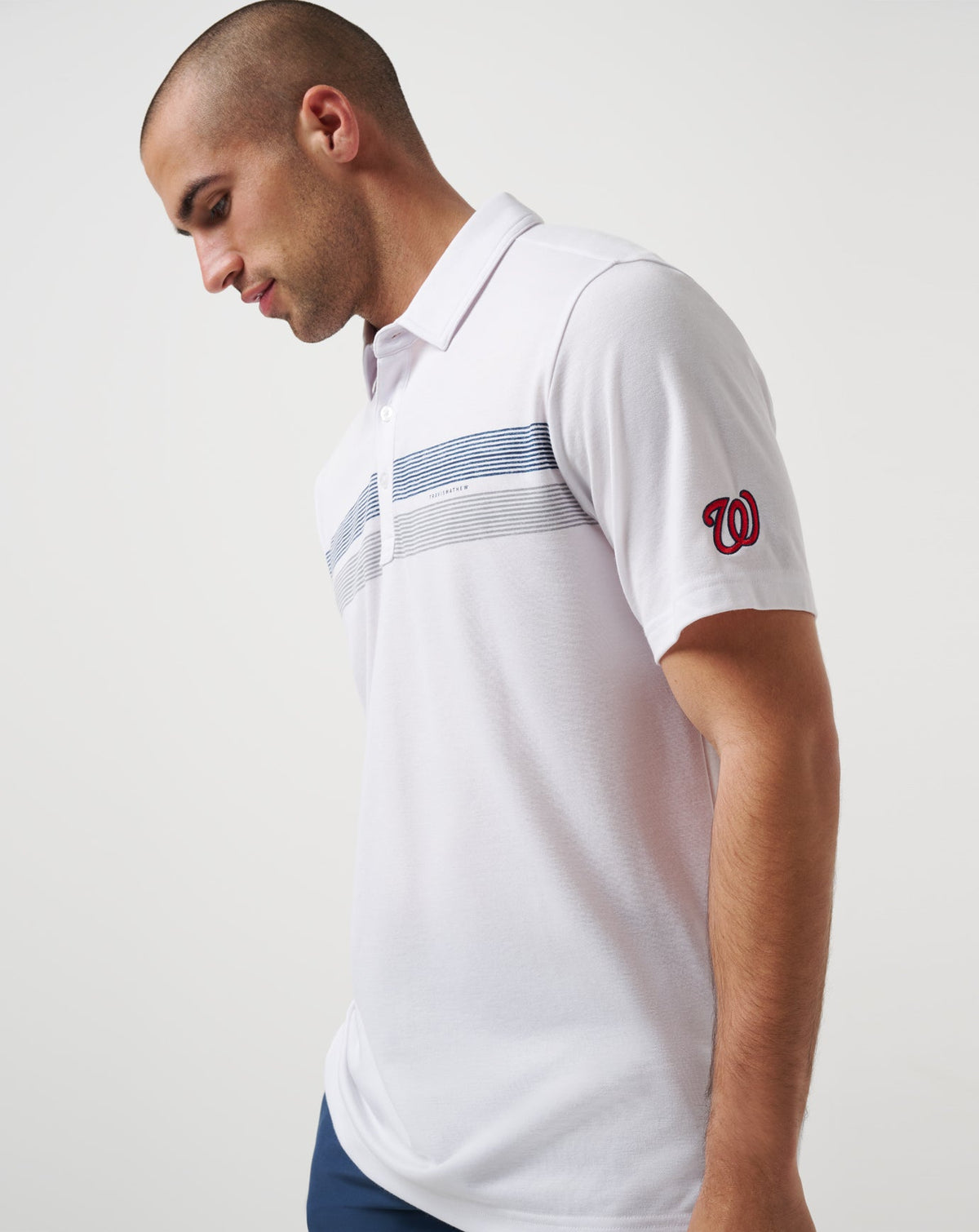 Washington Nationals Top Recruit Polo White | Travis Mathew Signature