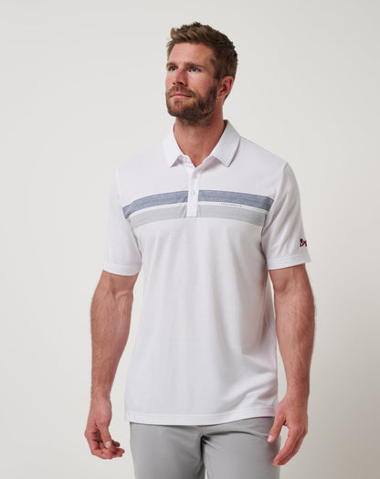 Atlanta Braves Top Recruit Polo White | Travis Mathew Great Value