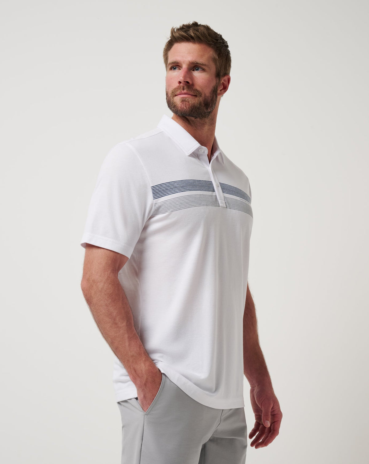 Atlanta Braves Top Recruit Polo White | Travis Mathew Great Value