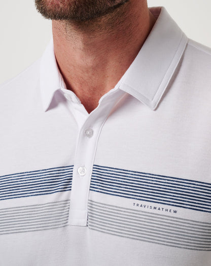 Atlanta Braves Top Recruit Polo White | Travis Mathew Great Value