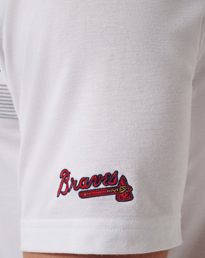 Atlanta Braves Top Recruit Polo White | Travis Mathew Great Value