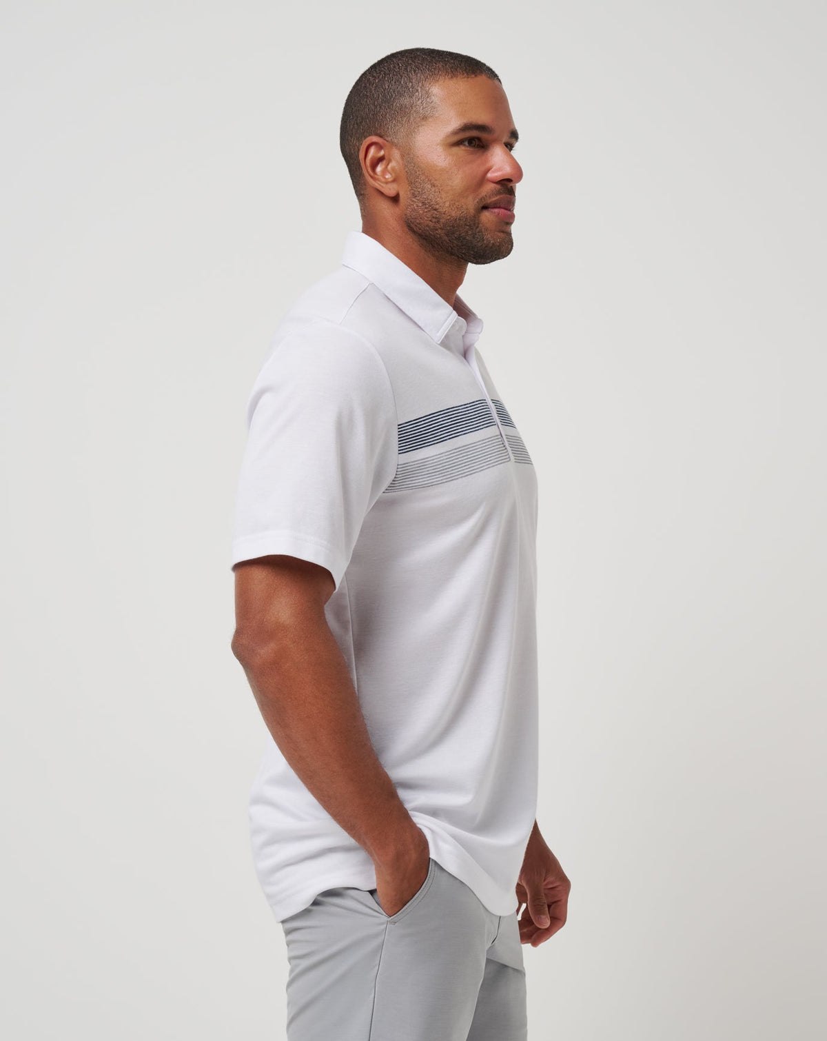 Cleveland Guardians Top Recruit Polo White | Travis Mathew Best Seller
