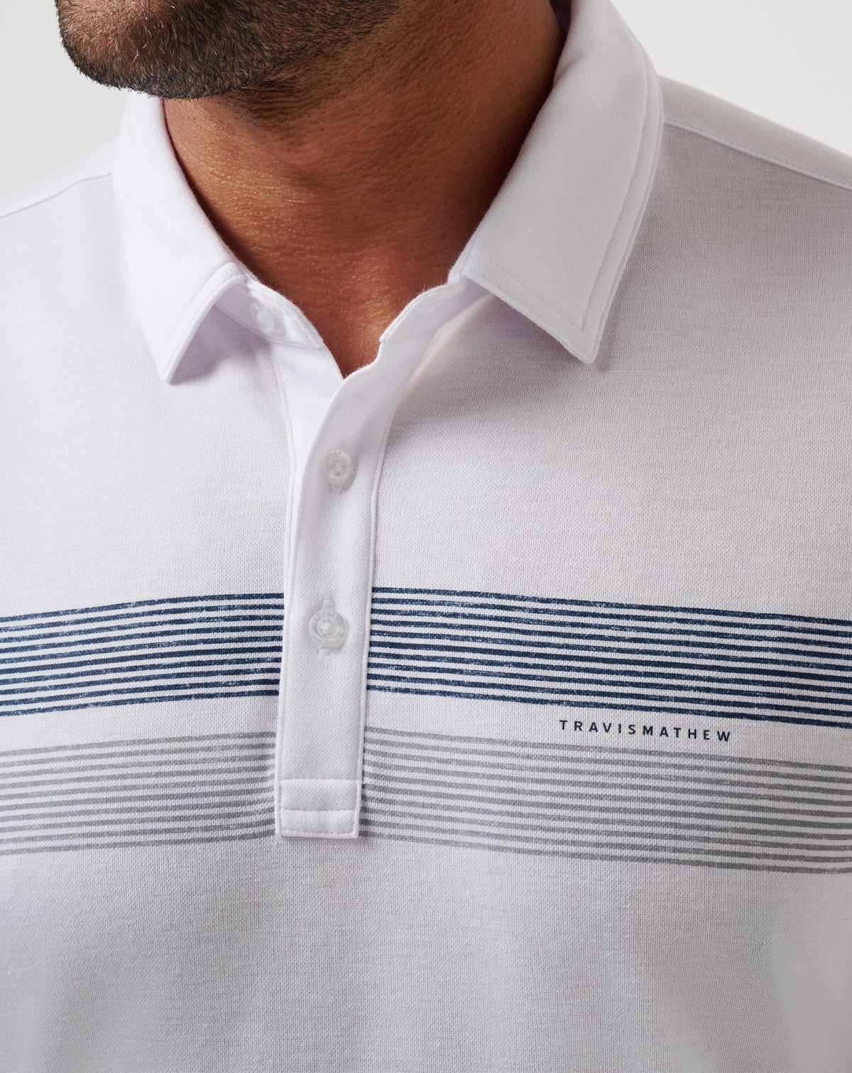 Cleveland Guardians Top Recruit Polo White | Travis Mathew Best Seller