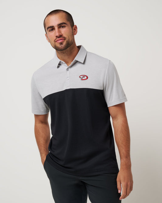 Arizona Diamondbacks Home Run Leader Polo Heather Grey/Black | Travis Mathew Classic