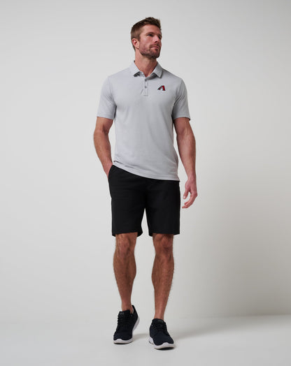 Arizona Diamondbacks Playoff Pitch Polo Heather Grey | Travis Mathew Latest