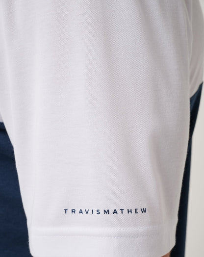 Los Angeles Angels Home Run Leader Polo White/Navy | Travis Mathew Hot Sale