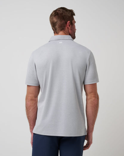 Chicago Cubs Playoff Pitch Polo Heather Grey | Travis Mathew Trending