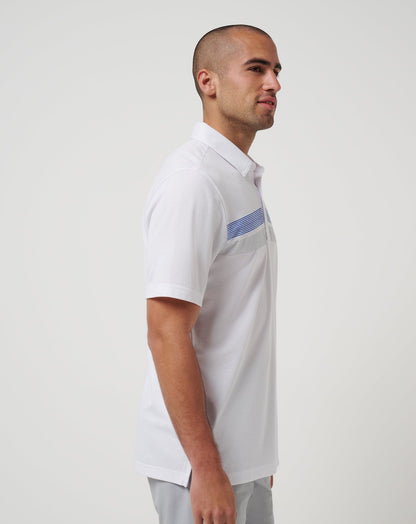 Chicago Cubs Top Recruit Polo White | Travis Mathew Trending