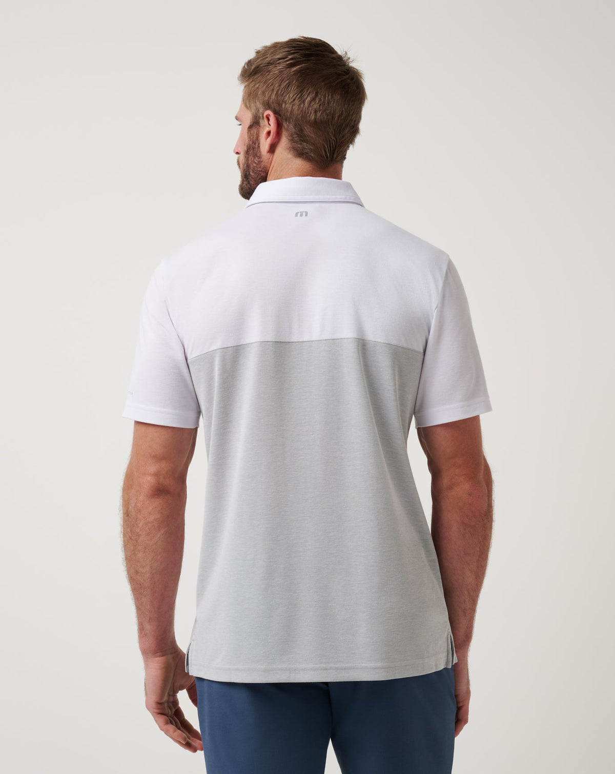 Texas Rangers Home Run Leader Polo White/Heather Grey | Travis Mathew Essential