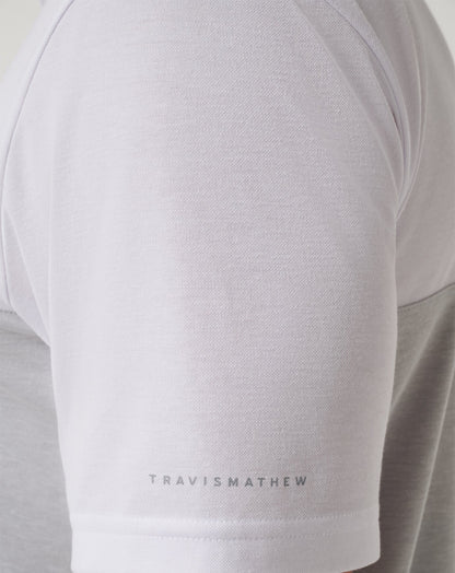 Texas Rangers Home Run Leader Polo White/Heather Grey | Travis Mathew Essential
