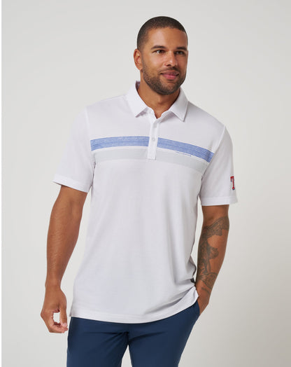 Texas Rangers Top Recruit Polo White | Travis Mathew Trusted