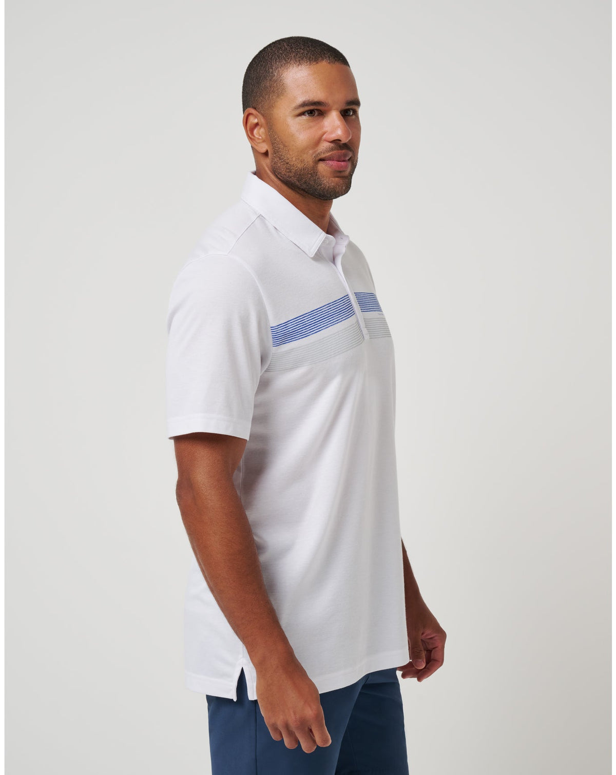 Texas Rangers Top Recruit Polo White | Travis Mathew Trusted