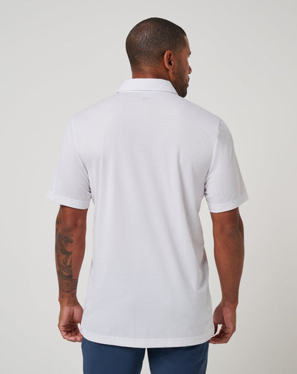 Texas Rangers Top Recruit Polo White | Travis Mathew Trusted