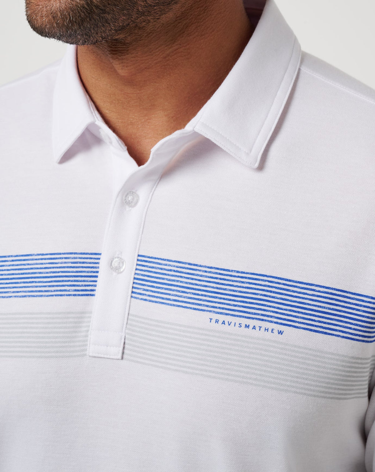 Texas Rangers Top Recruit Polo White | Travis Mathew Trusted