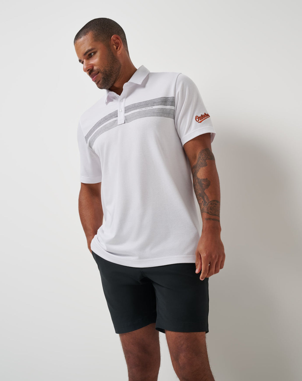 Baltimore Orioles Top Recruit Polo White | Travis Mathew Hot Sale