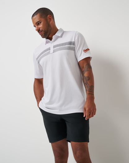 Baltimore Orioles Top Recruit Polo White | Travis Mathew Hot Sale