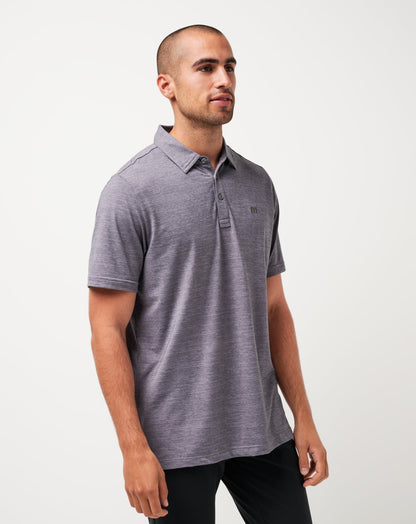 USC The Heater Polo Heather Microchip | Travis Mathew Featured