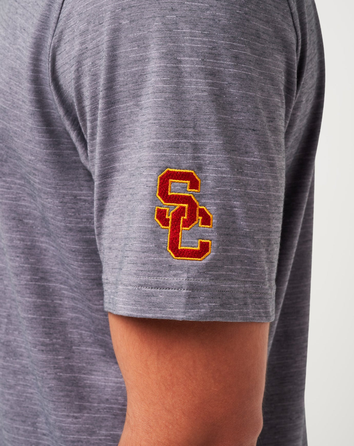 USC The Heater Polo Heather Microchip | Travis Mathew Featured