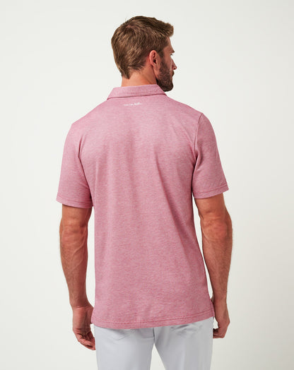 Texas Rangers The Zinna Polo Heather Cardinal | Travis Mathew Great Value