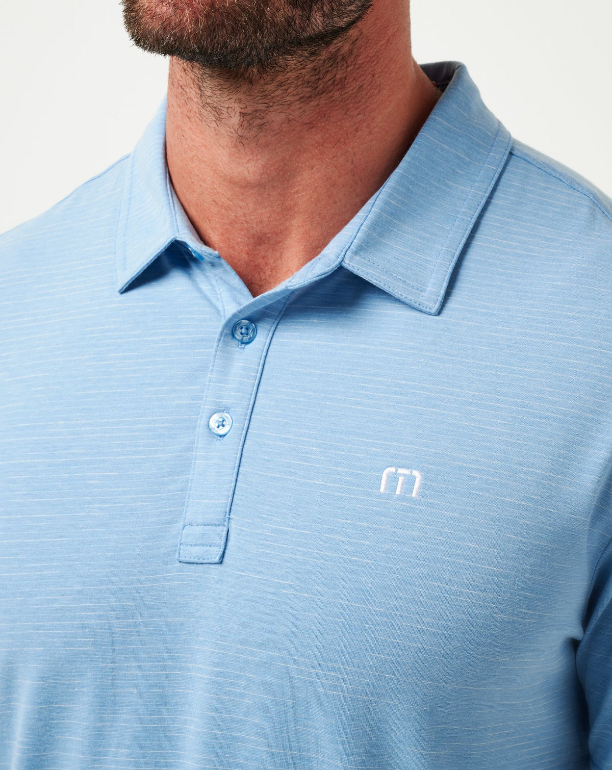 Texas Rangers The Heater Polo Heather Heritage Blue | Travis Mathew Signature