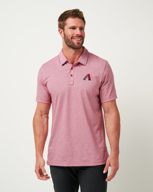 Arizona Diamondbacks The Zinna Polo Heather Cardinal | Travis Mathew Recommended