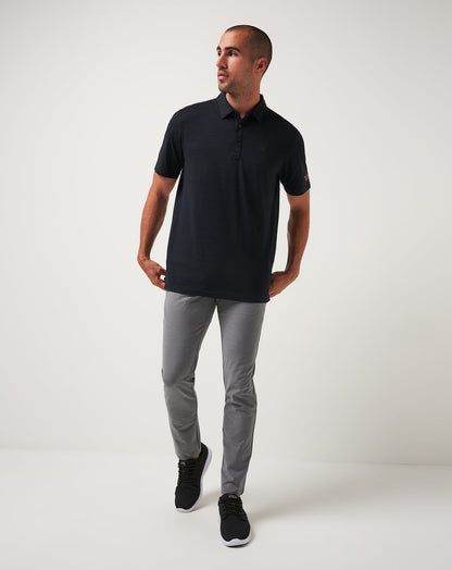 Arizona Diamondbacks The Heater Polo Black | Travis Mathew Classic