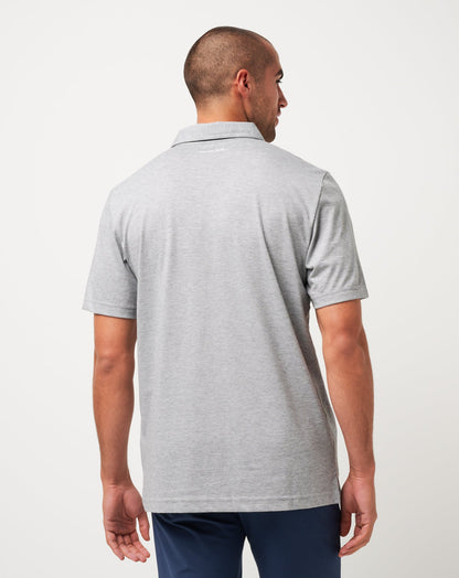 Atlanta Braves The Zinna Polo Heather Grey | Travis Mathew New