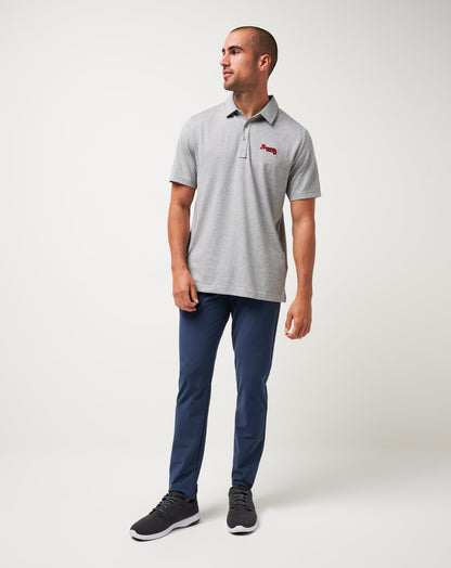 Atlanta Braves The Zinna Polo Heather Grey | Travis Mathew New