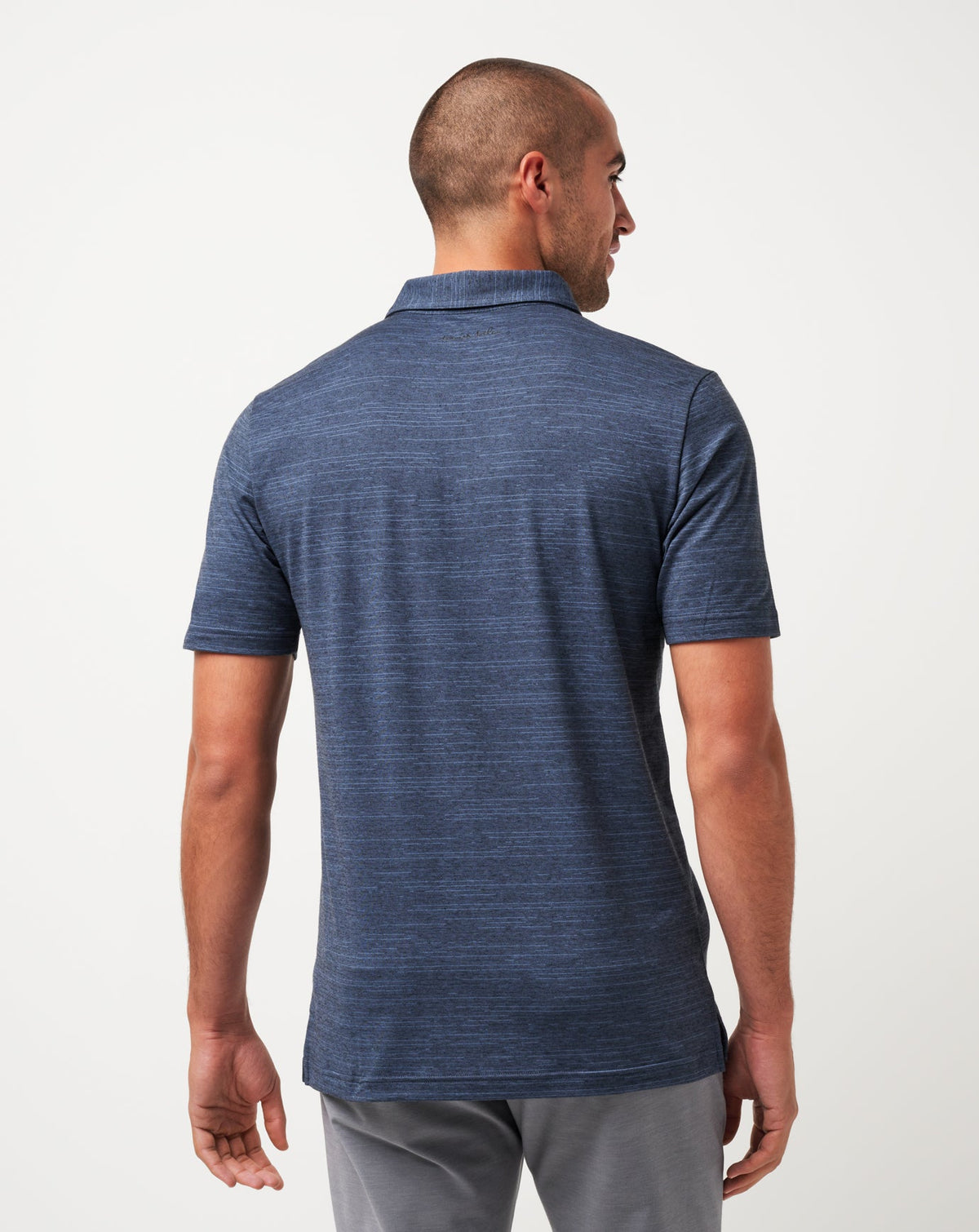 Atlanta Braves The Heater Polo Vintage Indigo/Black | Travis Mathew Customer Favorite