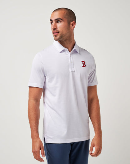 Boston Red Sox The Zinna Polo White | Travis Mathew Deals