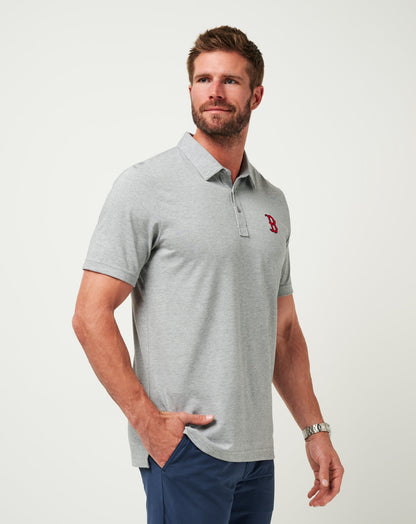 Boston Red Sox The Zinna Polo Heather Grey | Travis Mathew Trusted