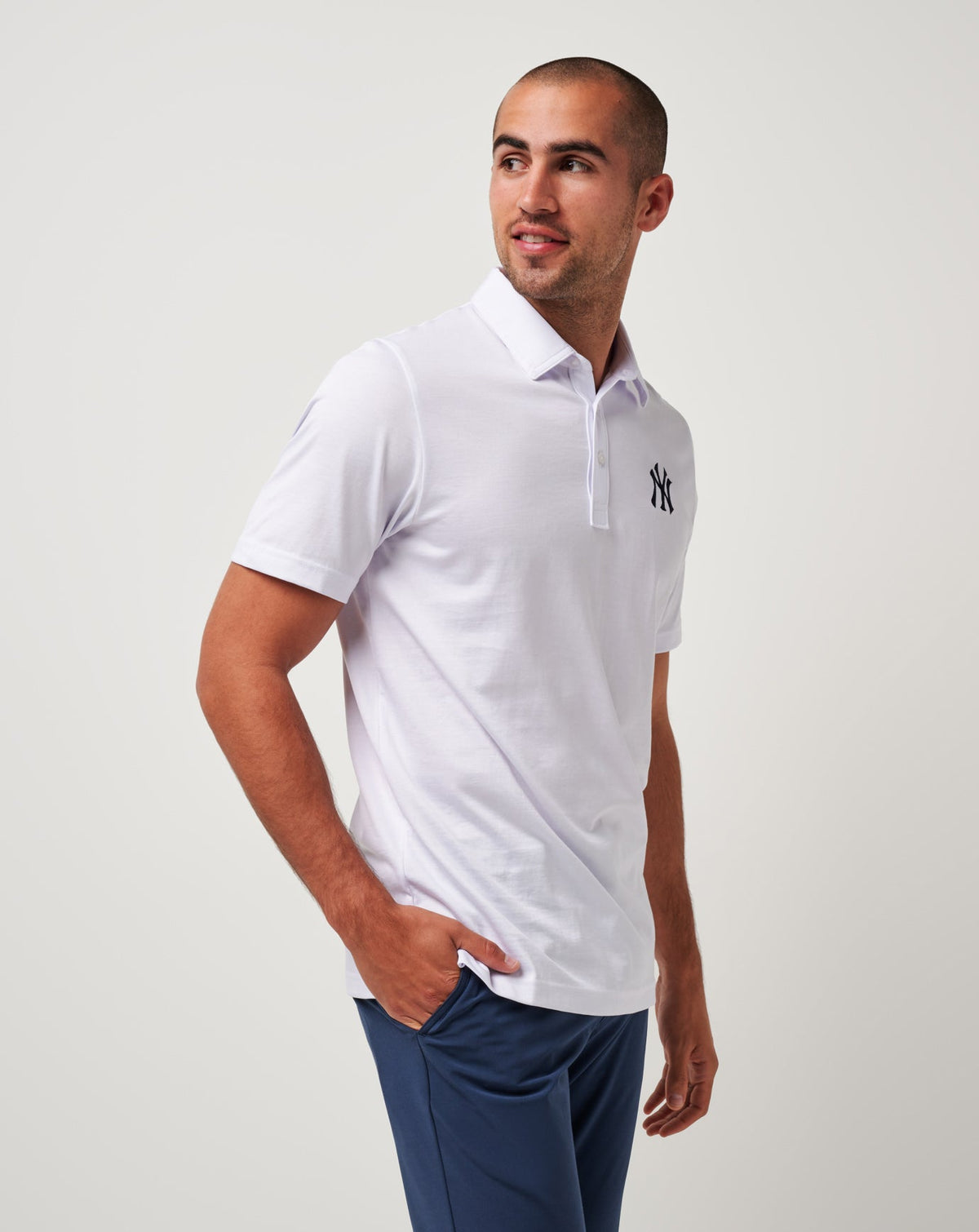 New York Yankees The Zinna Polo White | Travis Mathew Great Value