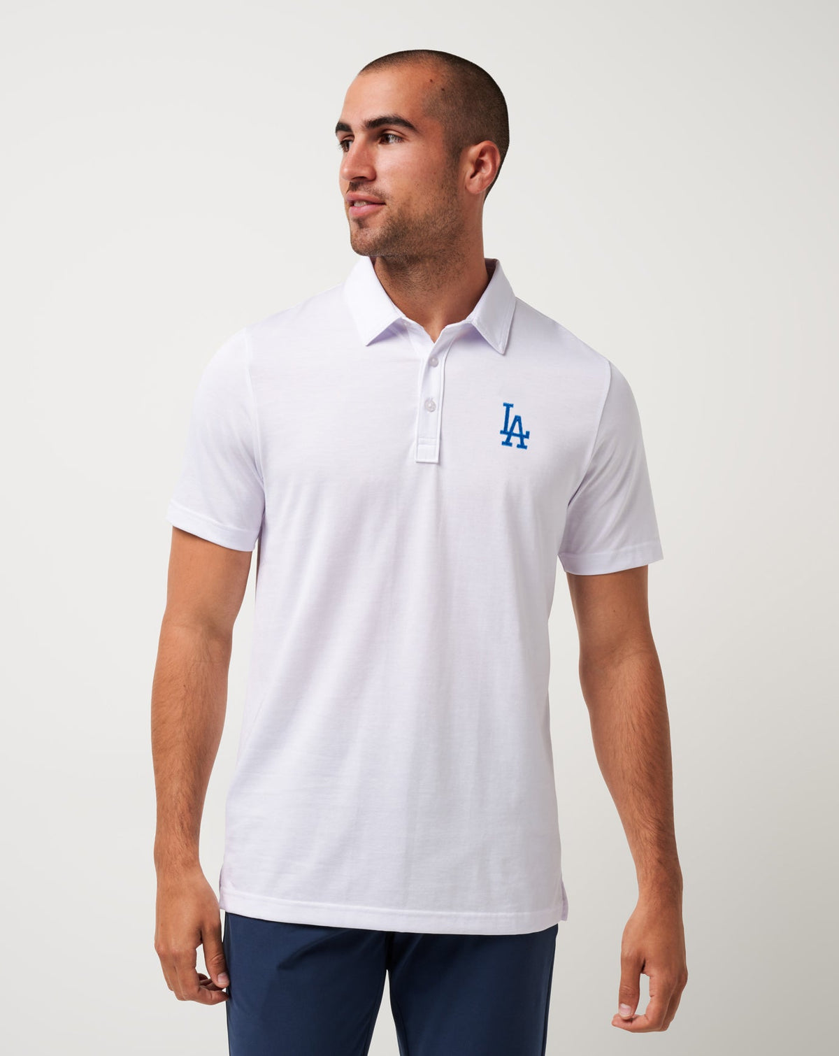 Los Angeles Dodgers The Zinna Polo White | Travis Mathew Great Value