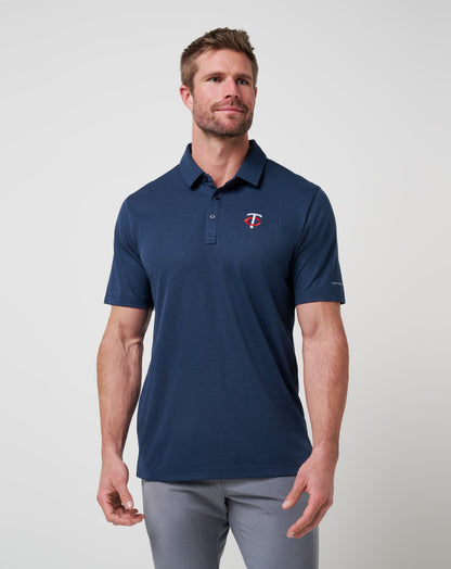 Minnesota Twins Playoff Pitch Polo Navy | Travis Mathew Classic