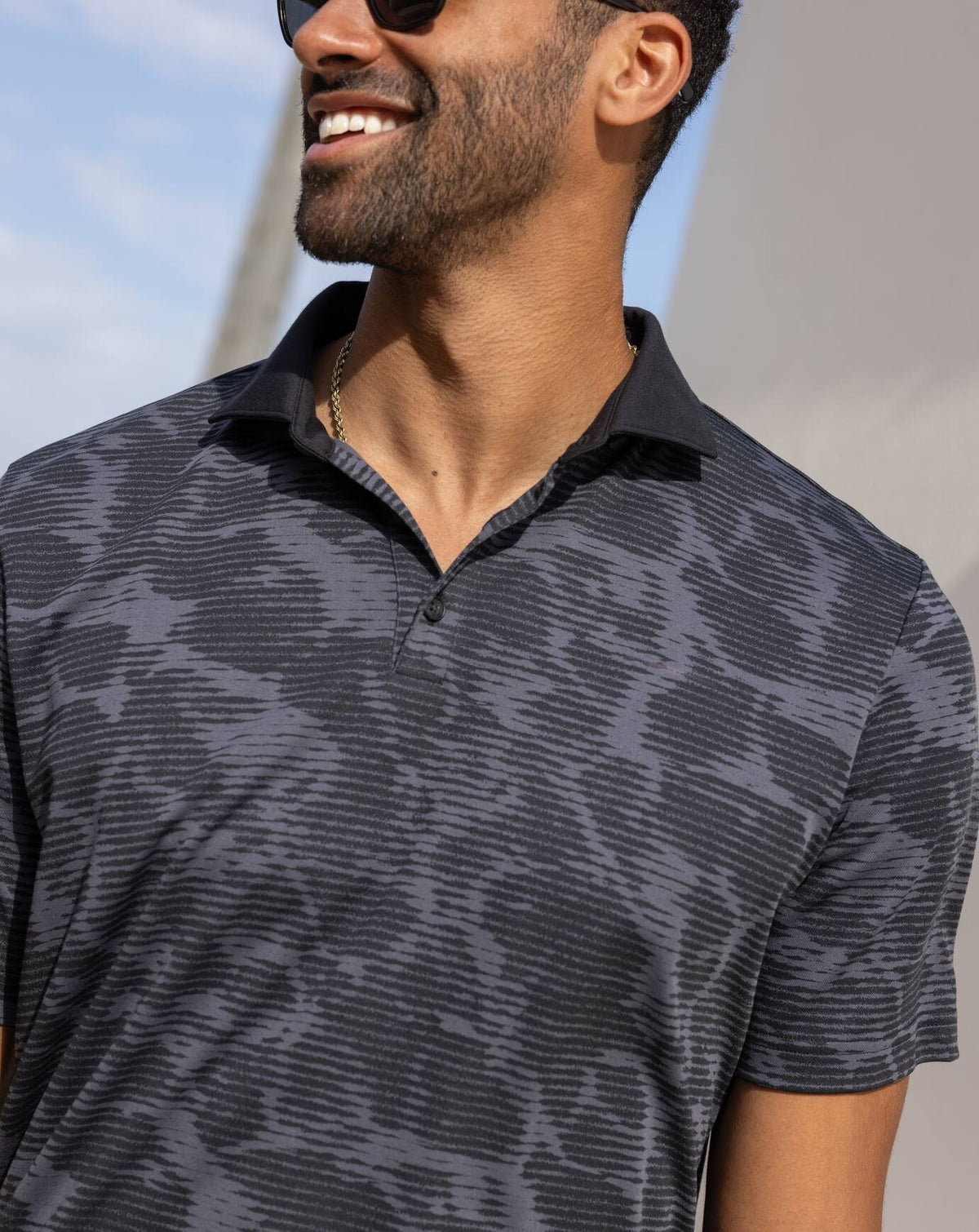 Study Abroad Polo Black | Travis Mathew Classic