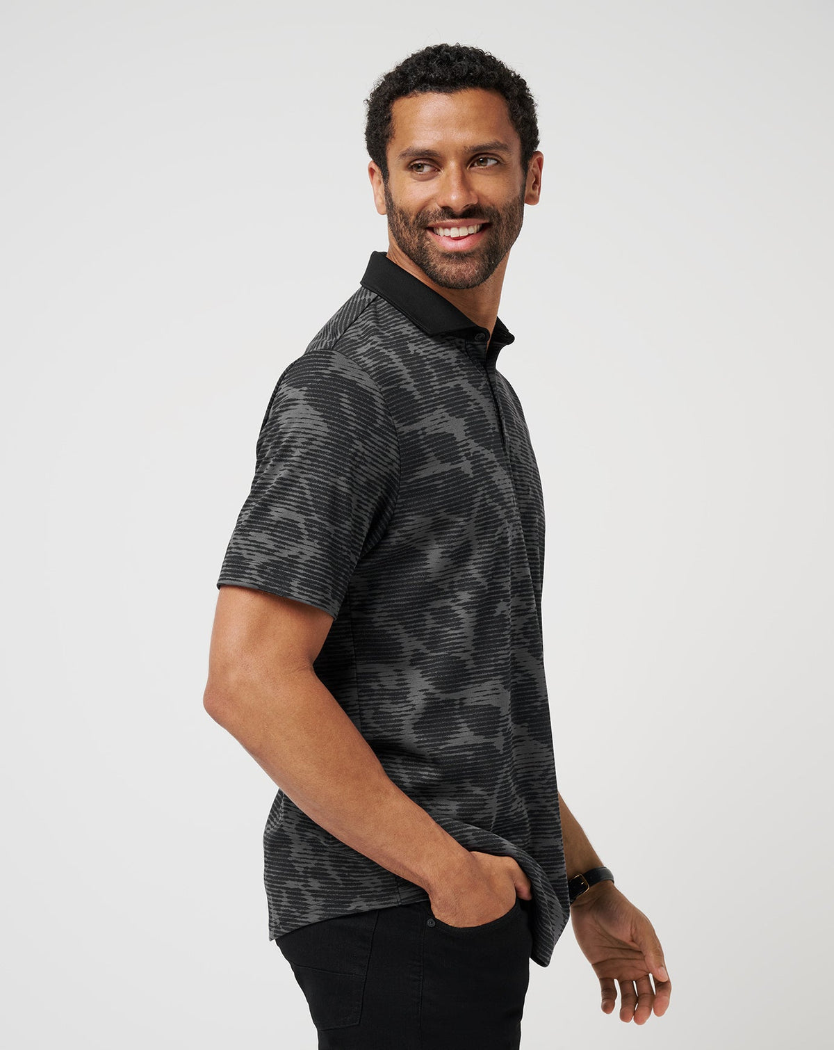Study Abroad Polo Black | Travis Mathew Classic