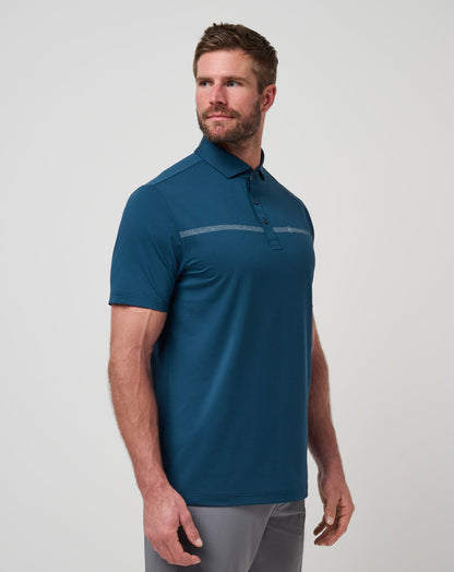 Heater Pro Chest Stripe Polo Titan | Travis Mathew Value
