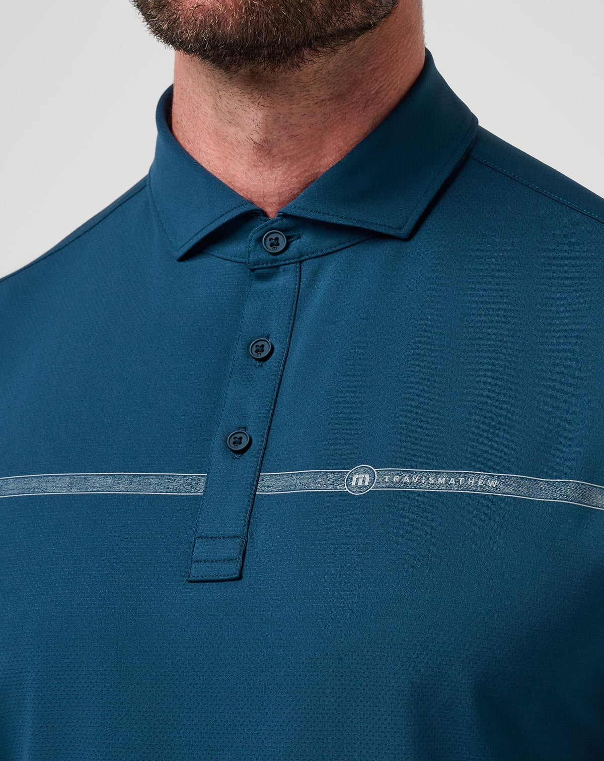 Heater Pro Chest Stripe Polo Titan | Travis Mathew Value