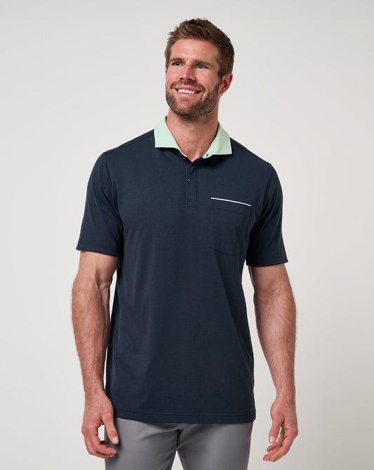 Fairway To Heaven Polo Total Eclipse | Travis Mathew Sale
