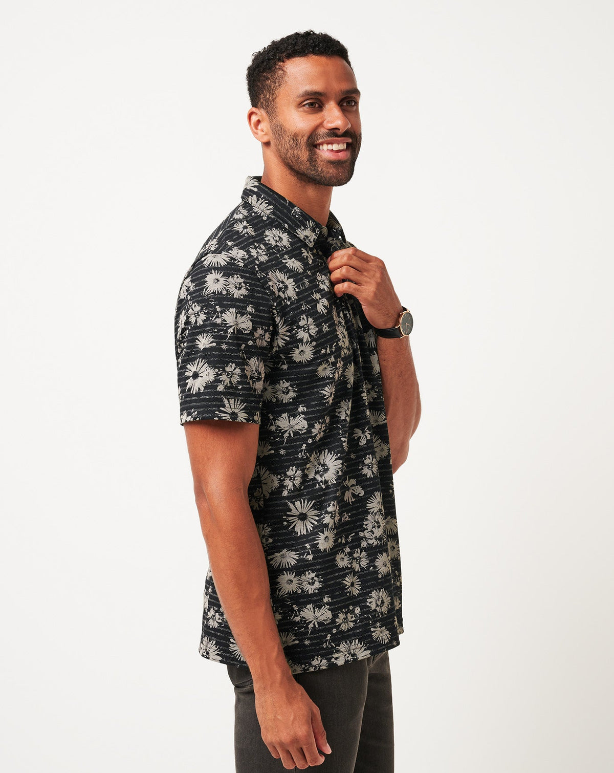Shaded Grove Polo Black | Travis Mathew New