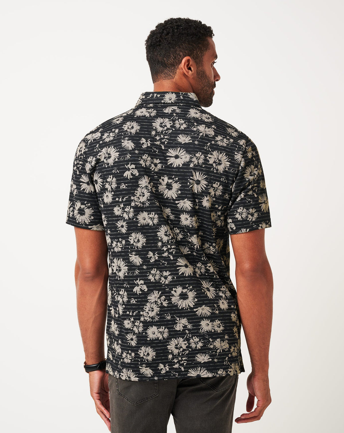 Shaded Grove Polo Black | Travis Mathew New