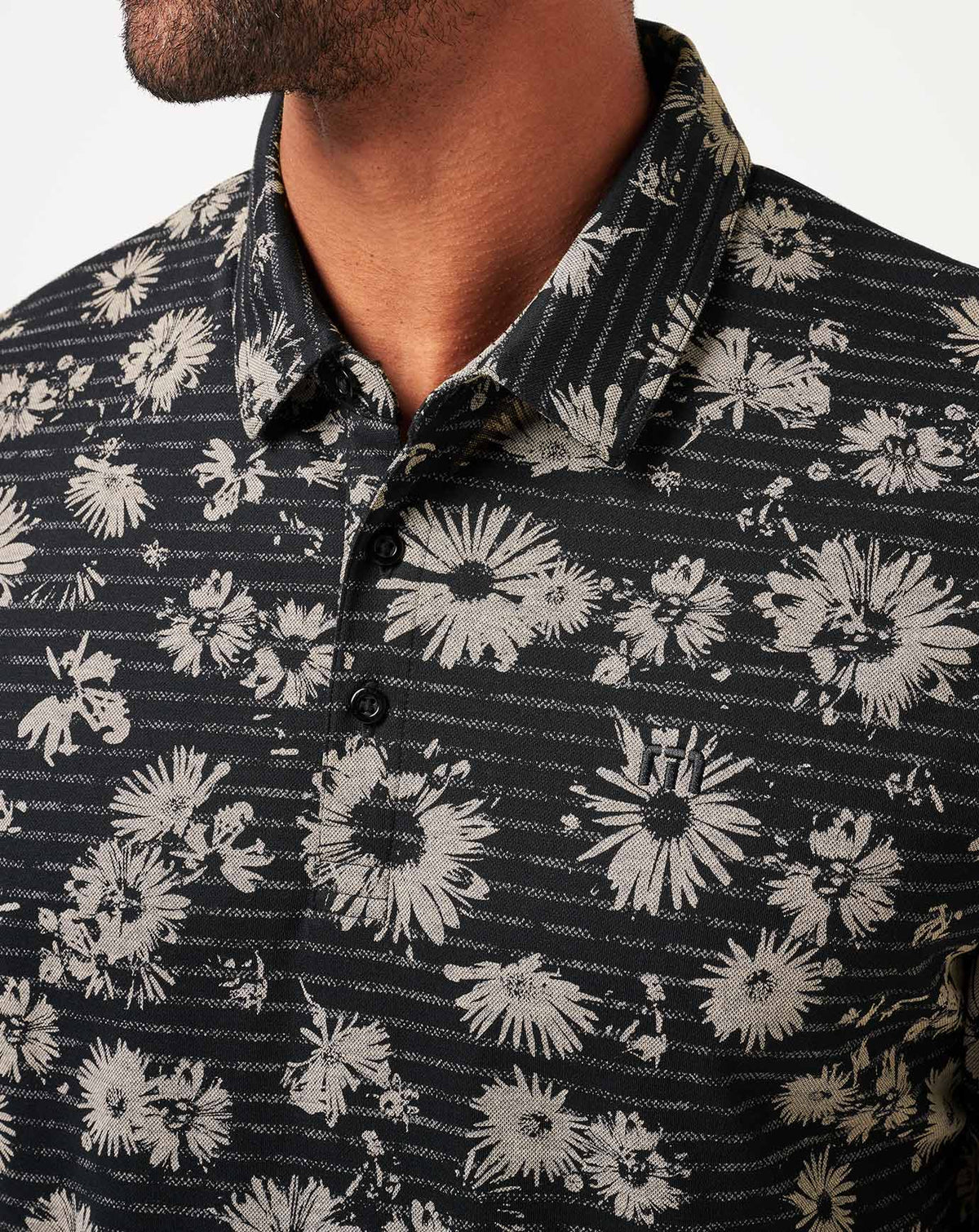 Shaded Grove Polo Black | Travis Mathew New