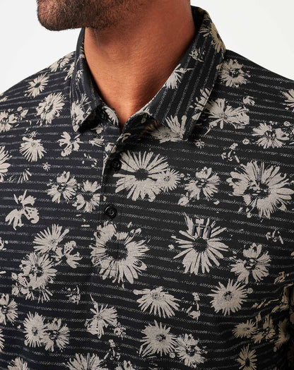 Shaded Grove Polo Black | Travis Mathew New