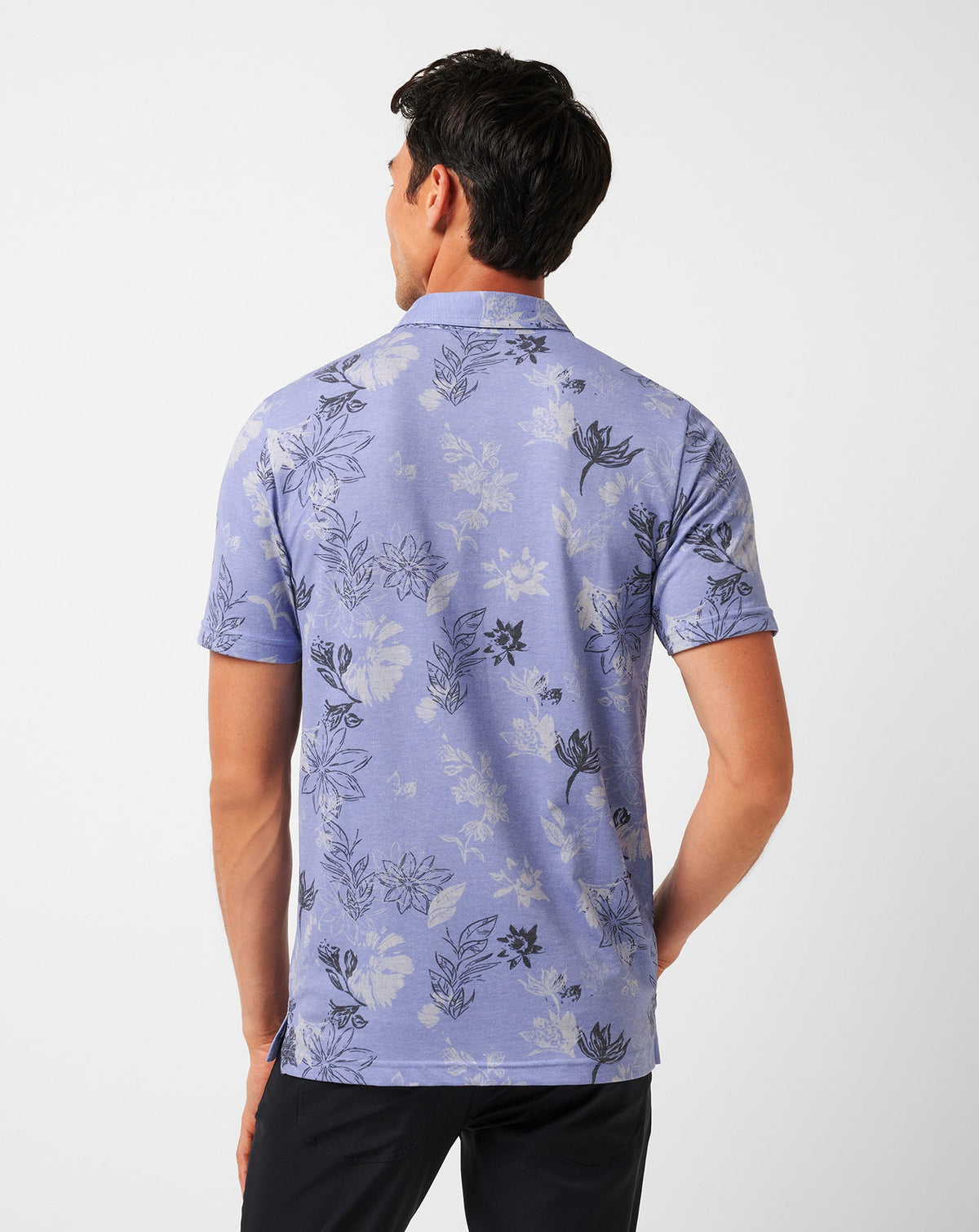 Featherweight Cruise Polo Heather Violet Storm | Travis Mathew Latest
