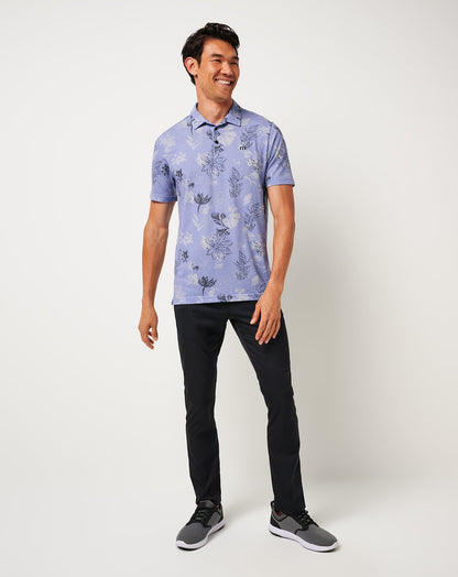 Featherweight Cruise Polo Heather Violet Storm | Travis Mathew Latest